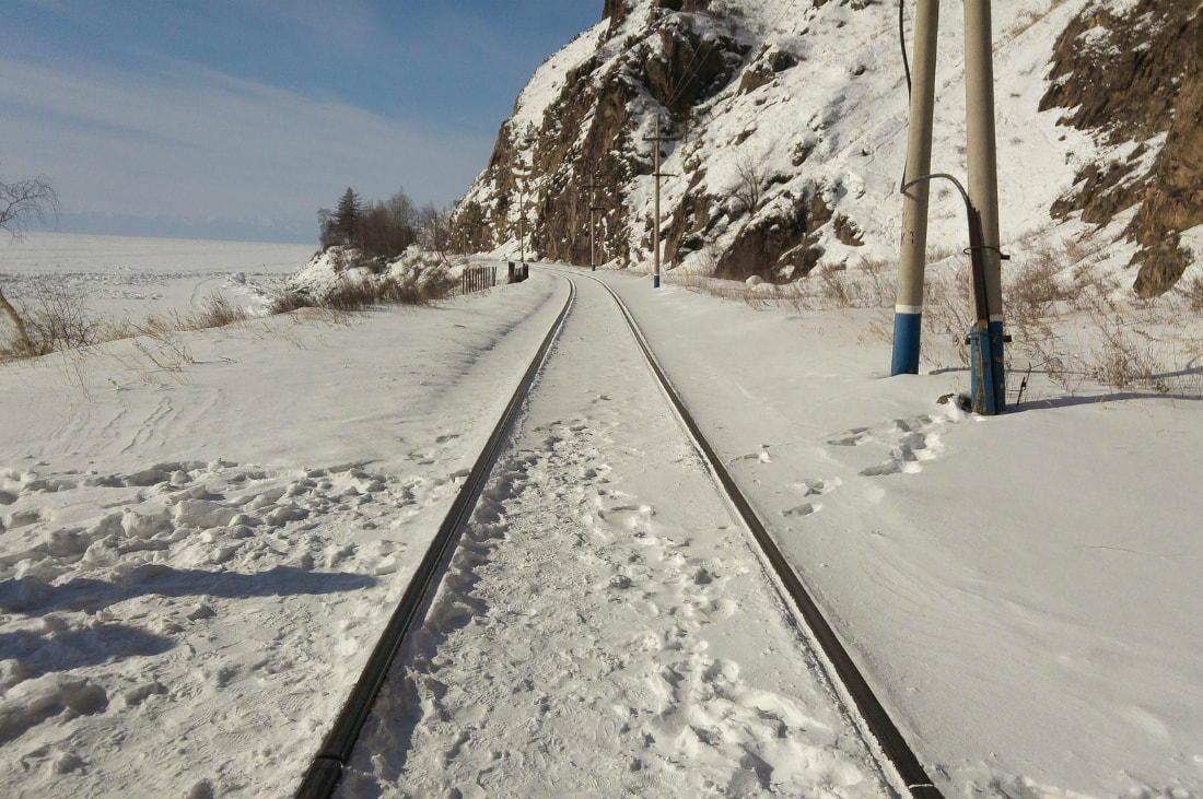 Trans-Siberian Railway near Lake Baikal
